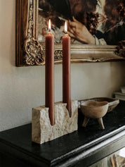 Porta Velas Travertino - 02 Modelos