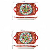 Bandeja Refratário em Cerâmica Mandala - 04 modelos