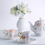 Xícara + Pires cafezinho Luxo Verona - em porcelana