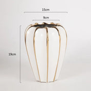Vasos luxo em cerâmica esmaltada - 03 Cores