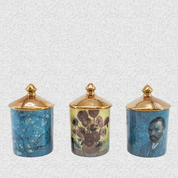 Porta Velas/Objetos Van Gogh - em porcelana