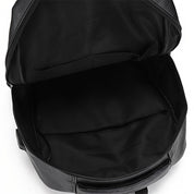 Mochila de Couro Masculina Morada MR15 - Resistente à Água, com USB e Antifurto